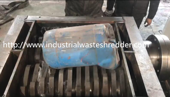 IBC Plastic Drum Shredder , Shredder Machine For Municipal Solid Waste