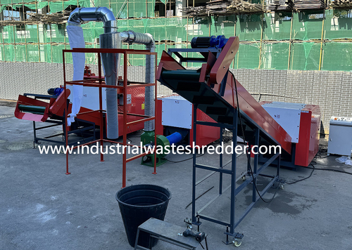 Dernières nouvelles de l'entreprise Machine de concassage de filets de protection HDPE 1200F, machine de découpe de filets de pêche, pré-coupeuse pour filets