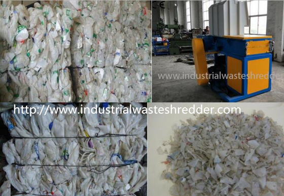 Un bon prix. Machine en plastique de broyeur de bouteille de grande capacité, double défibreur de bouteille en verre de chute d'axe en ligne