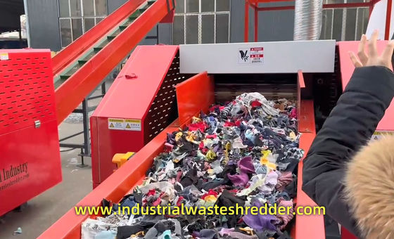 Un bon prix. Déchets de tissu broyeur vêtements non tissés broyeur textile économiseur d'énergie lame rotative coupeuse en ligne