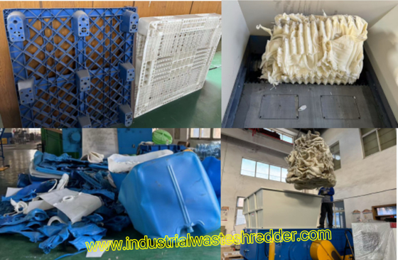 600 modèle machine à déchiqueter à axe unique pour le recyclage des déchets de tissus en plastique